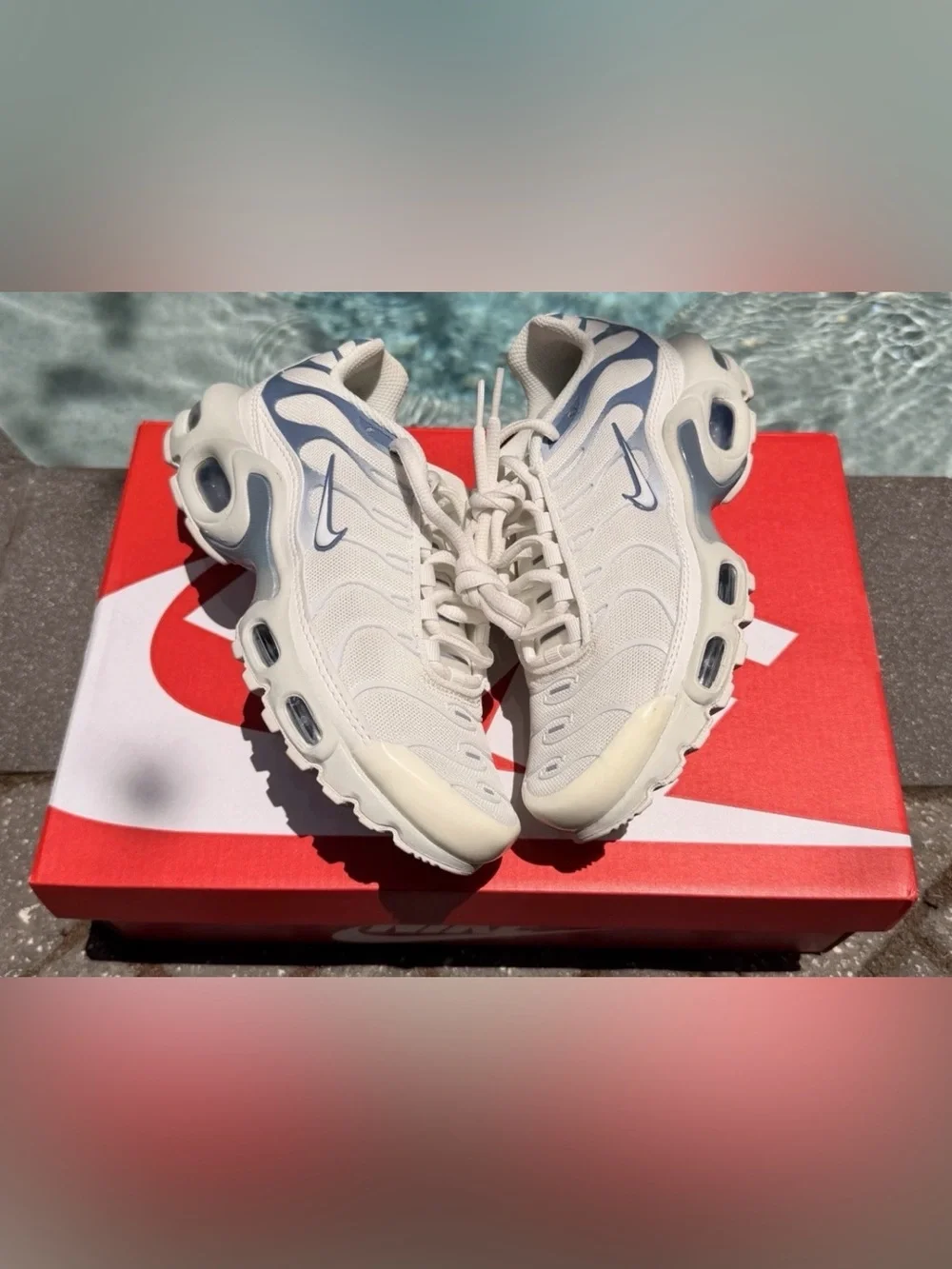 NIKE WMNS AIR MAX PLUS ASHEN SLATE SNEAKER DZ3671-104 SIZE 5